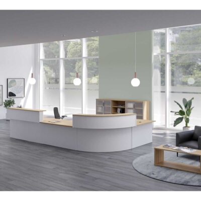 IOF Custom Curved Reception Desk